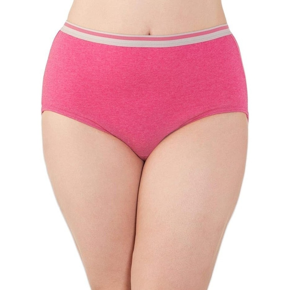 Fruit of the Loom Ladies Plus 10-Pack Eversoft Tag Free Briefs - Size 10 - Picture 4 of 6